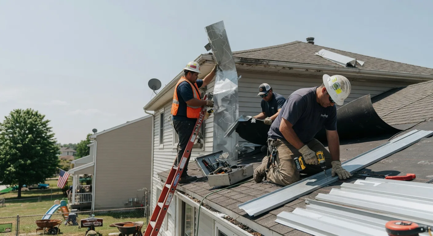 Storm Damage Metal Roof Repair in Sterling City, TX